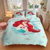 3pcs Mermaid Printed Bedding Set, Breathable And Soft, Machine Washable, Christmas Gift, Suitable for Bedroom Decoration, 108