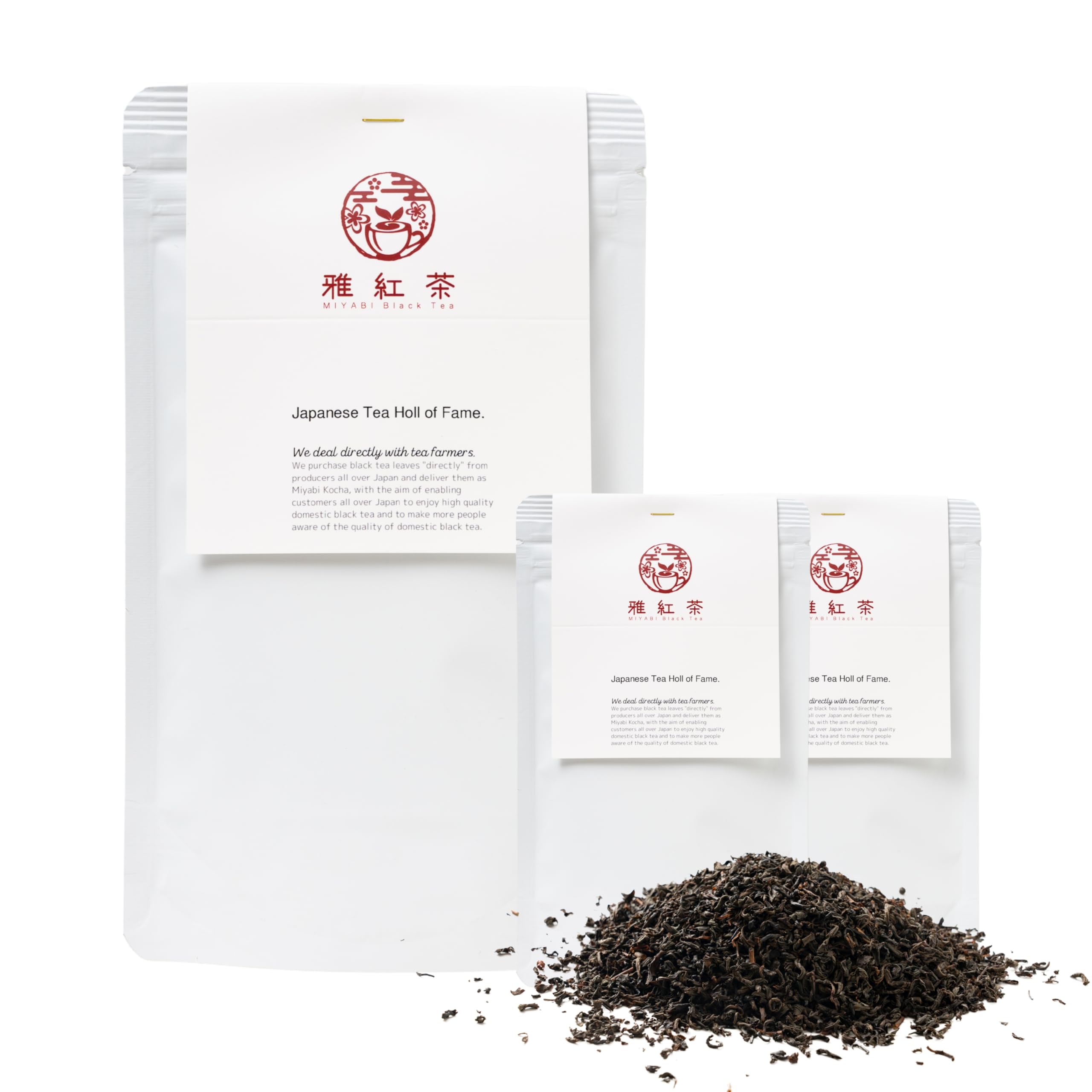 

Черный чай, который хорошо сочетается с молочным чаем. Японский черный чай премиум-класса с молочным чаем. Коллекция из 3 упаковок по 50 г. (всего 150г)