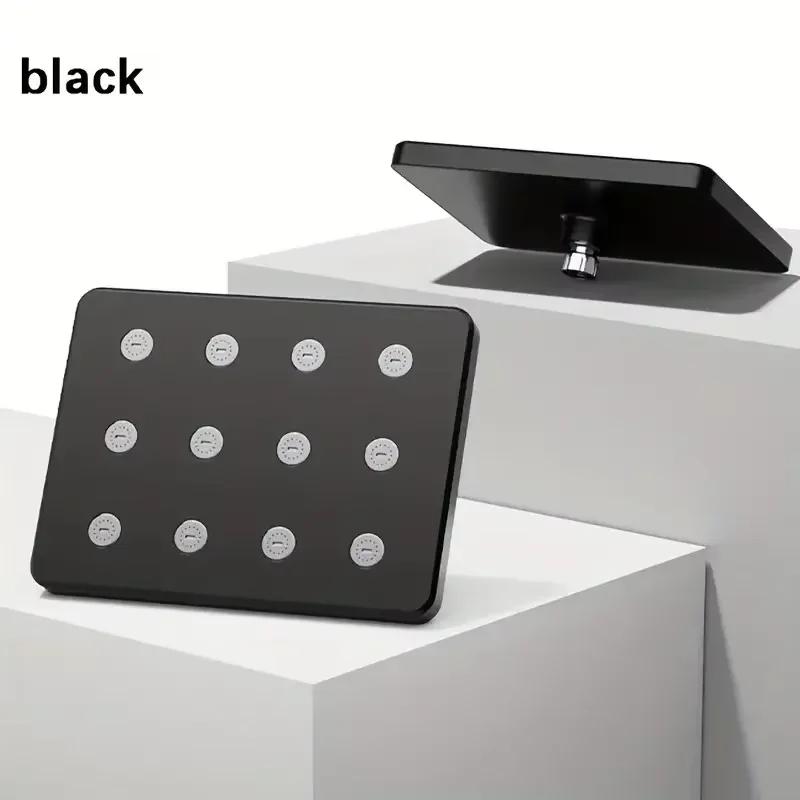 

10-inch Pressurized Anti-blocking Shower Head Universal Large Shower Head Bathroom Hotel Small Waist Shower чёрный