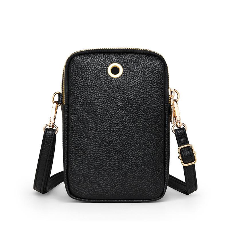 IELGY Ladies Messenger Bag Soft Leather Phone Bag