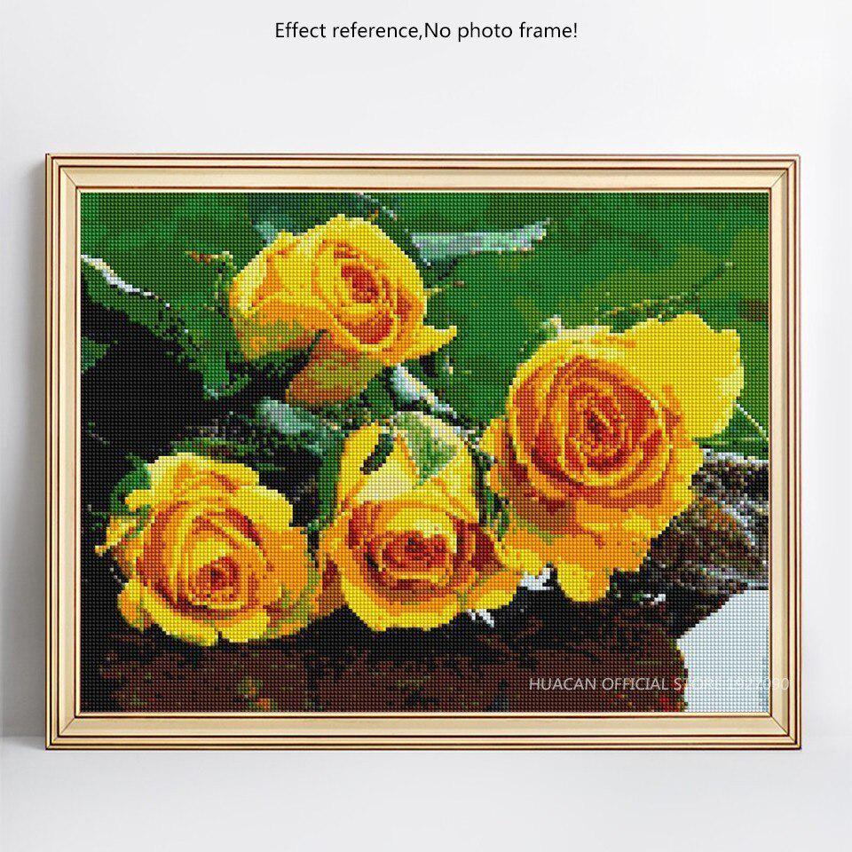 Diamond Mosaic Flower 5D DIY Diamantová malba Vyšívací kamínky Cross Stitch