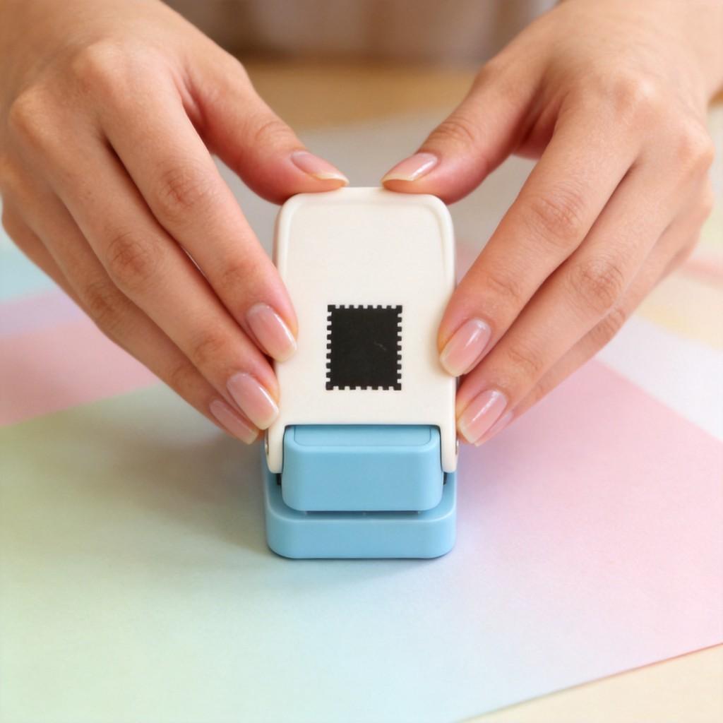 Kids Craft Flower Stamp Press With Handheld Puncher For Childrens Art Projects