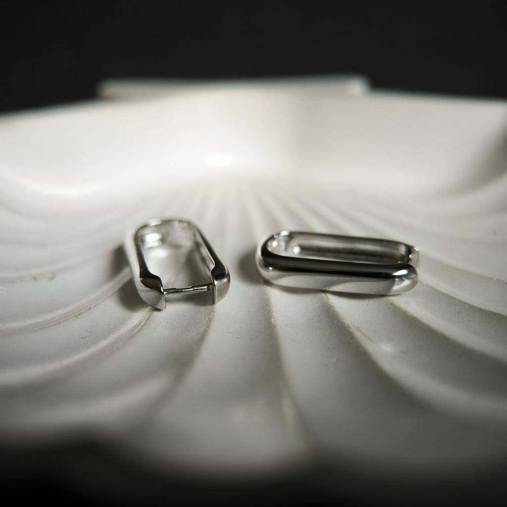 Silver Earrings Without Stones (2185840)