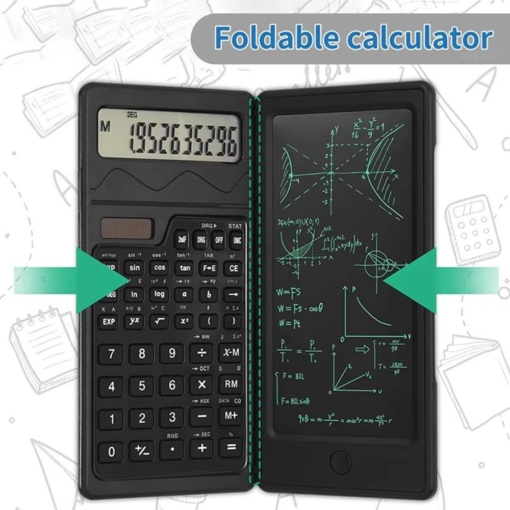 LCD Screen Scientific Calculator 1 in 1 Solar Energy Writing Tablet Calculator 11 Digits Display Stylus Pen Support