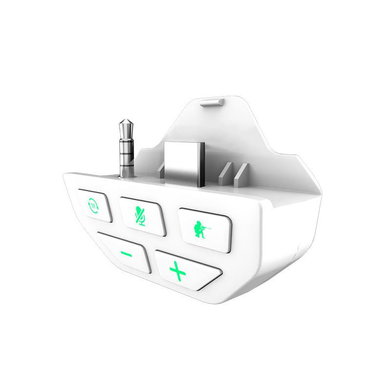 

Адаптер стереогарнітури лише для контролера Microsoft Xbox One X/S, підсилення звуку з аудіороз’ємом 3,5 мм 5.6*4*2.4cm білий