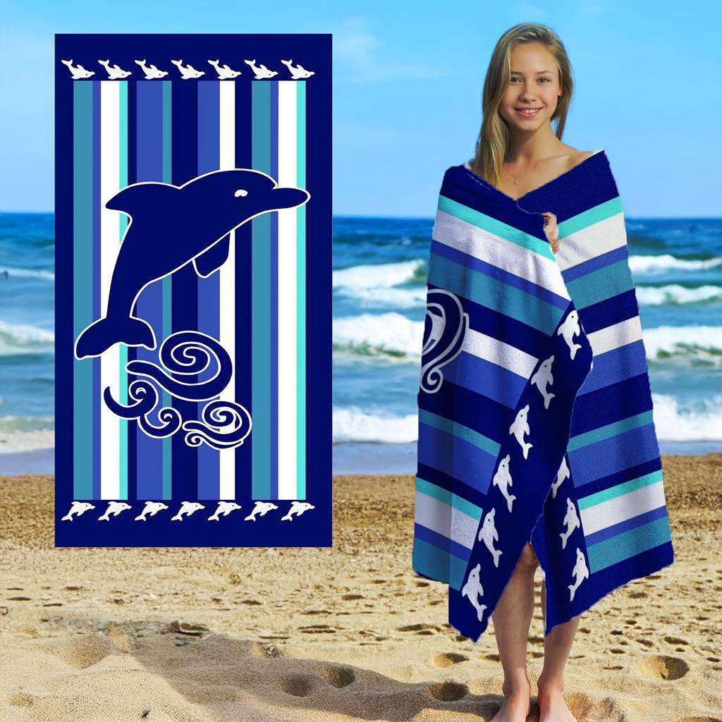 Lobster Beach Towel Hooded Wearable Blanket Oversized Microfiber Bath Towel Quick Dry Swimming Pool Surf Towel Summer