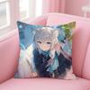 BBlue Archive The Animation SShiroko Cushion Cover Pillowcase Short Plush Invisible zipper Room Sofa Cushion Cover