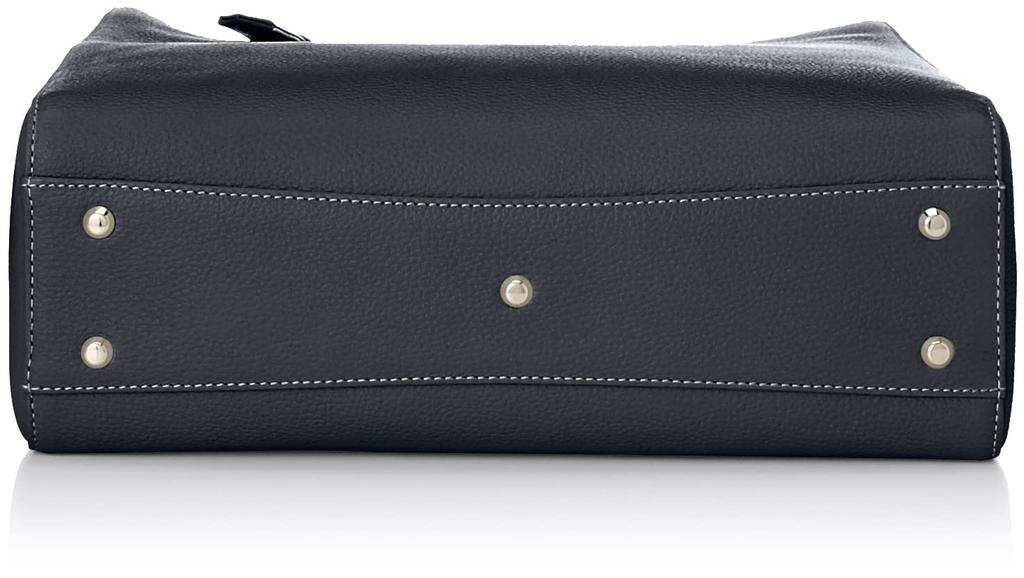 B5 Size Shoulder Bag Dark Stitch 10901 [Kitamura] Y-1254 Women's Blue/White [Navy]