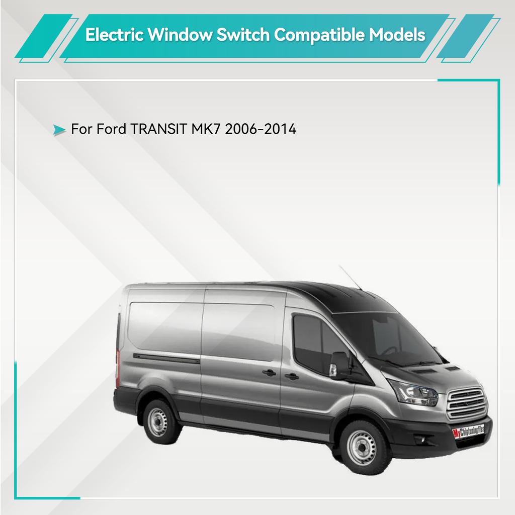 Electric Door Window Rocker Control Switch Button Front Left & Right Single For Ford Transit MK7 2006-2013 1383293 5C1T14529AA