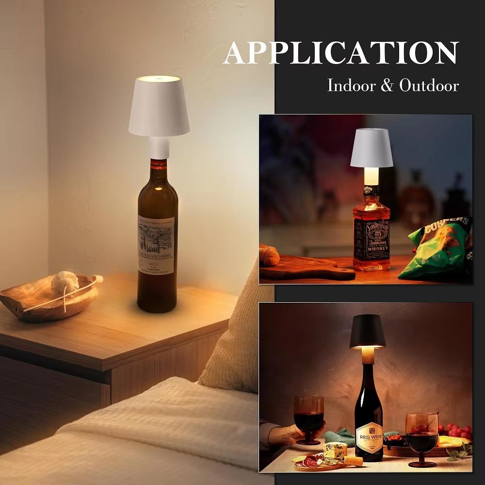 LED Touch Sensor Table Lamp 3 Color Desktop Night Light Bedside Creative Ambient Light Bar Outdoor Decoration Room Outdoor Decor