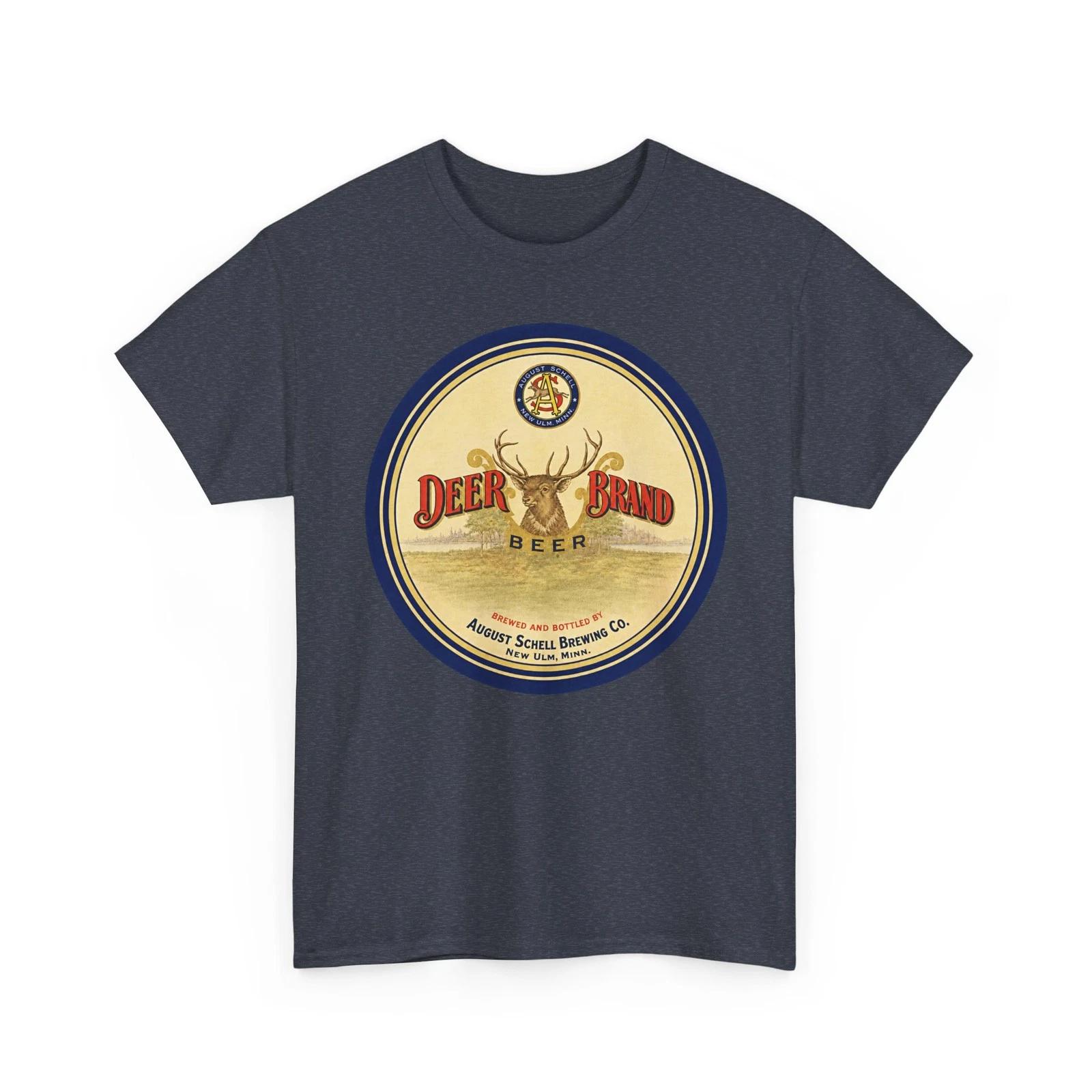 Deer Brand Beer August Schell Brewing Co. New Ulm MN Retro Breweriana T-Sirt M
