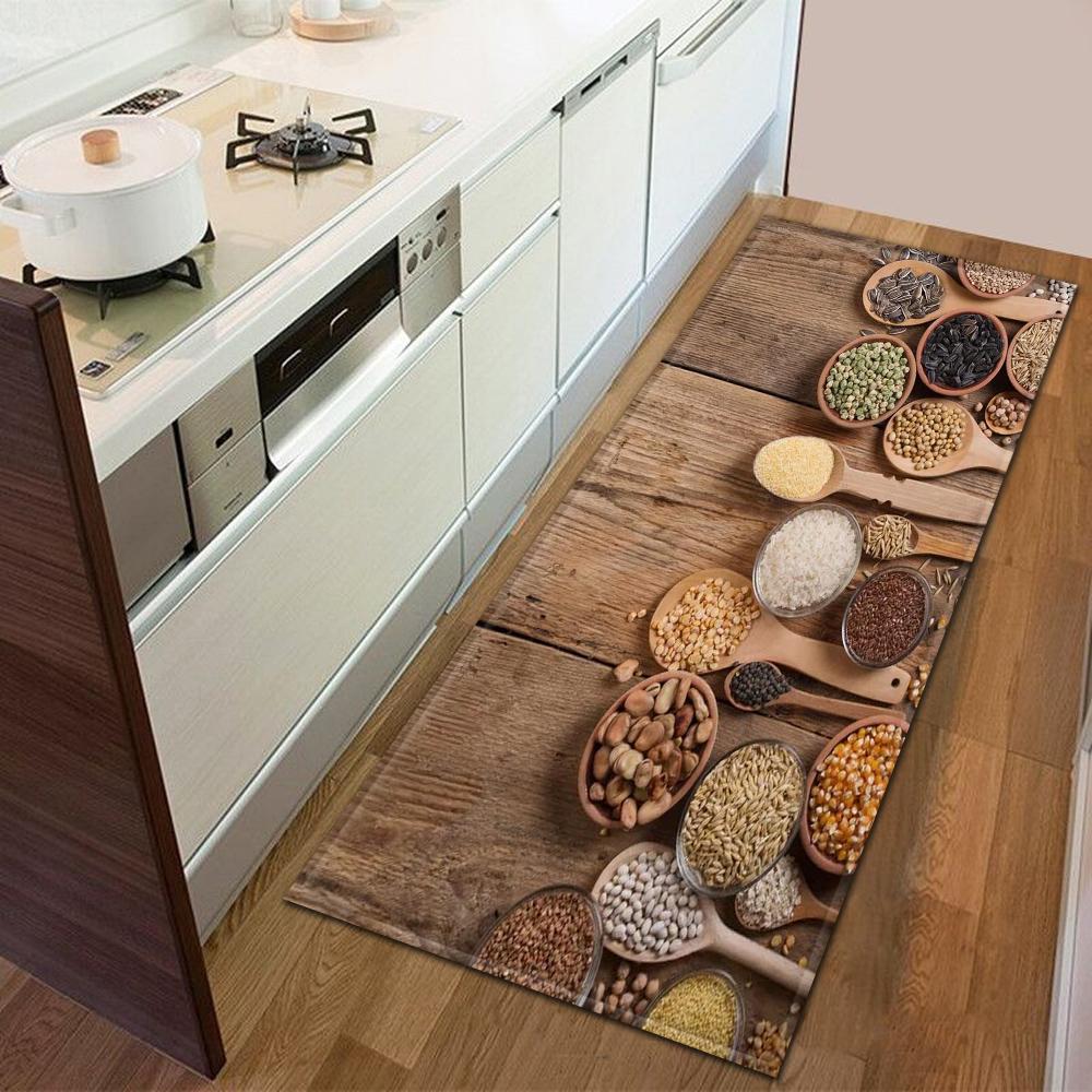 Modern Kitchen Doormat Decoration Bedroom Carpet Living Room Mat Anti-Slip Floor Home Balcony Hallway Long Rug