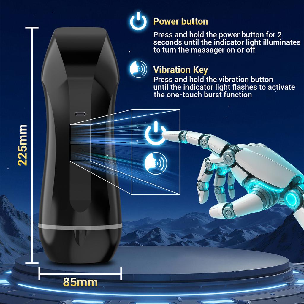 Automatic Male Masturbator Cup Realistic Female Vagina Pocket Pussy Strong Vibrating Bullet Penis Oral Adults Sex Toys For Men