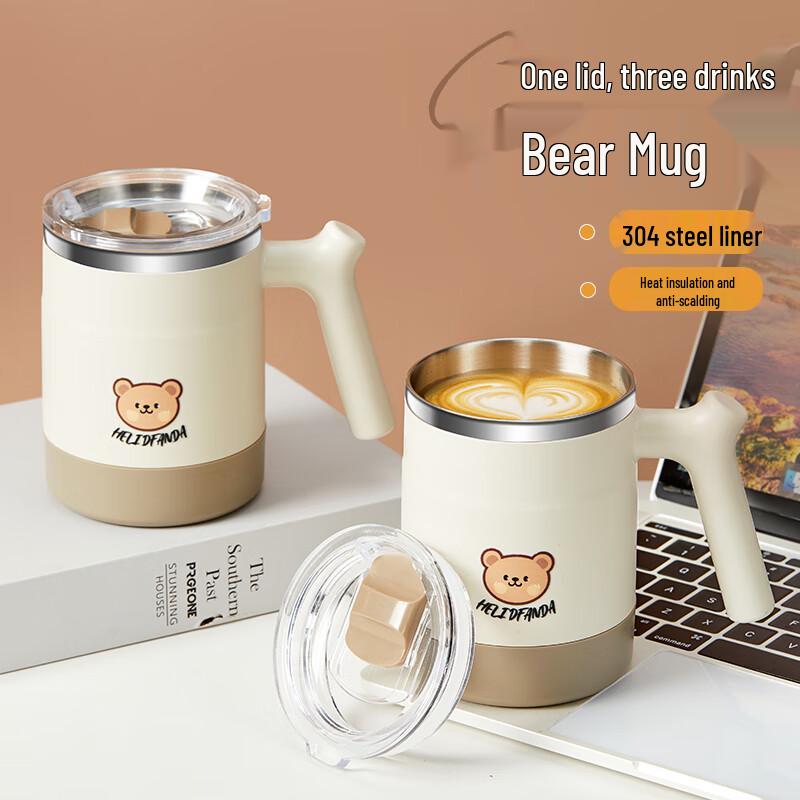 WORTHBUY Insulated Stainless Steel Mug with Lid