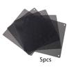 5PCS PVC Fan Dust Filter PC Dustproof Case Cuttable Computer Mesh Cover 40mm 50mm 60mm 70mm 80mm 90mm 120mm 140mm Mesh Black
