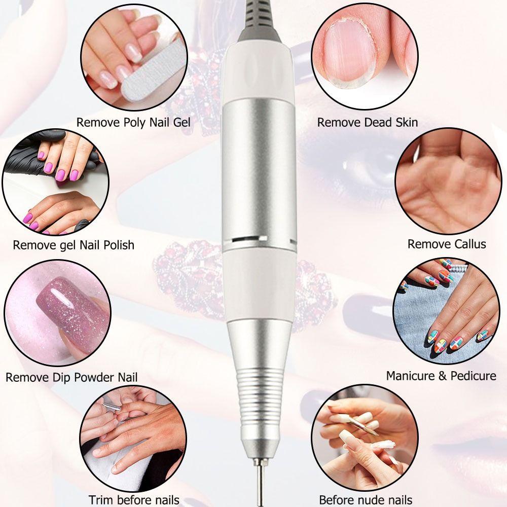 Replacement Handle Nail Art Grinding Pen Pen Handle Manicure Pedicure Tool Nail Polishing