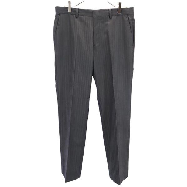 

LANVIN en Bleu Made in Japan Wool Blend Striped Pattern Slacks pants 82 Men s Used