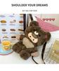Cute Cartoon Little Bear Plush Backpack - Versatile and Adorable!