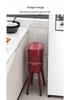 High-Leg Wheeled Trash Can: Stylish, Large-Capacity, with Lid for Kitchen Use