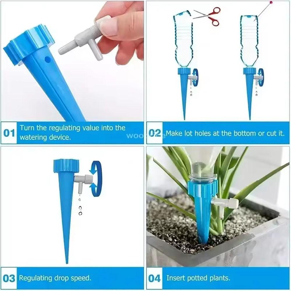 Automatic drip irrigation system self-irrigation tip for flower plants greenhouse garden, adjustable automatic water drip device