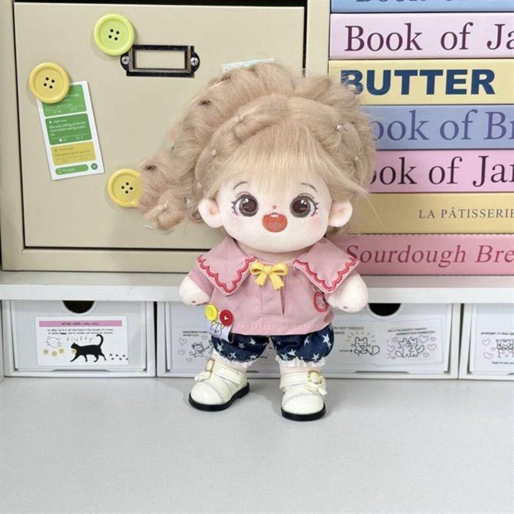 Soft Texture Idol Dolls Cartoon Pattern Skirt Lovely Design Cotton Plush Dolls Skirt  Costume Toy