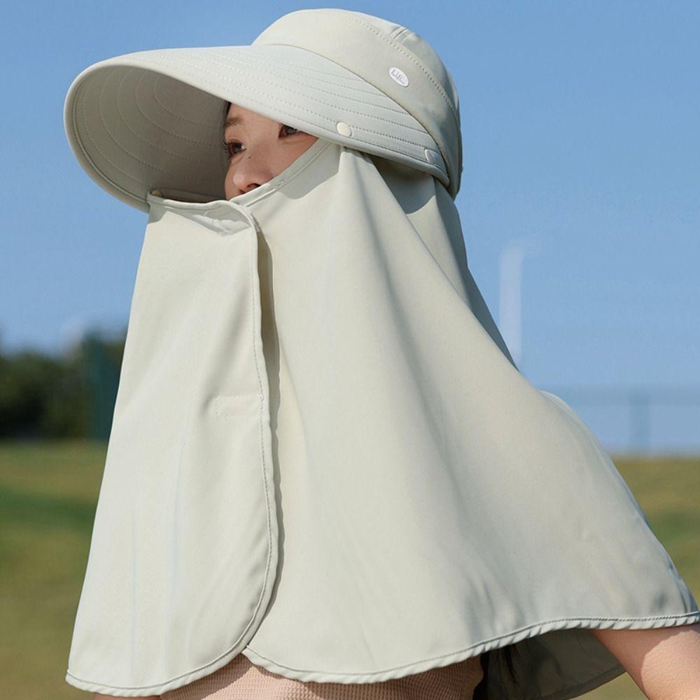 Wide Brim Mountaineering Hat Sunscreen Women Sun Hat Casual Shawl Fisherman Hat  Outdoor