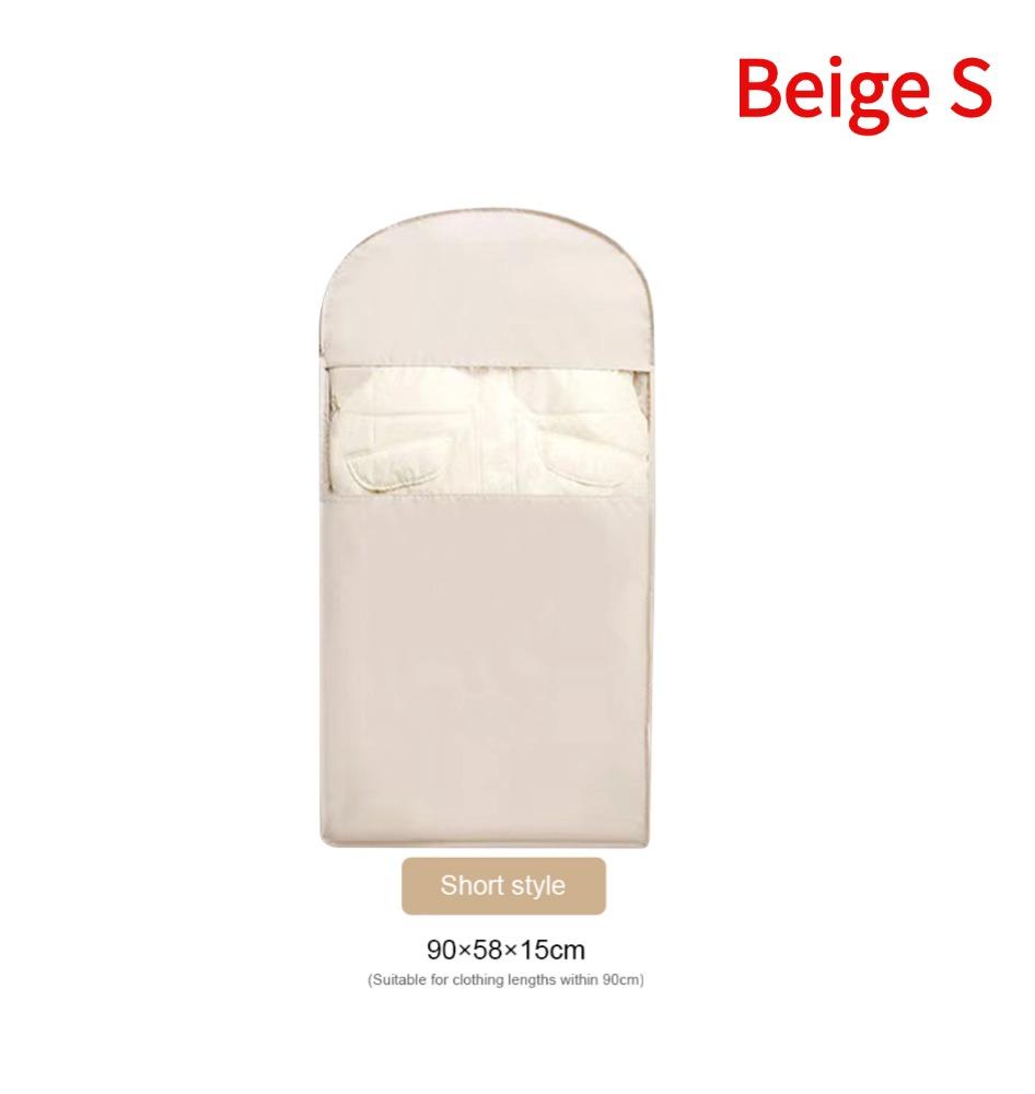 Dustproof Garment Protector Cover Bag with Self Compression Zipper Space Saver Fully Enclosed Closet Organizer Clothes Storage
