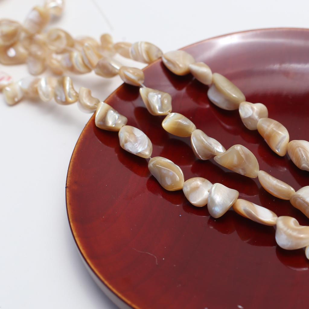 Seawater Shell Beads Natural Seawater Shell Irregular Beads 9x12mm For Jewelry Making DIY Necklace Bracelet Earrings Accessory Length 38cm