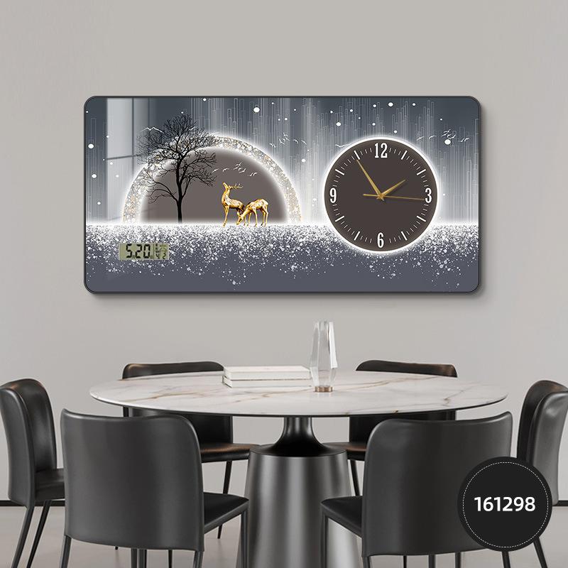 

Часы Настенные часы Вечный календарь Электронные часы Настенные Современные Минималистичные Ресторан Декоративная картина Подвесные часы lucky deer arrival