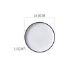 French Steak Plate European Nordic Flat Plate Plate Household Western Plate Set Round Dish Plate Internet Celebrity Tableware Ceramics