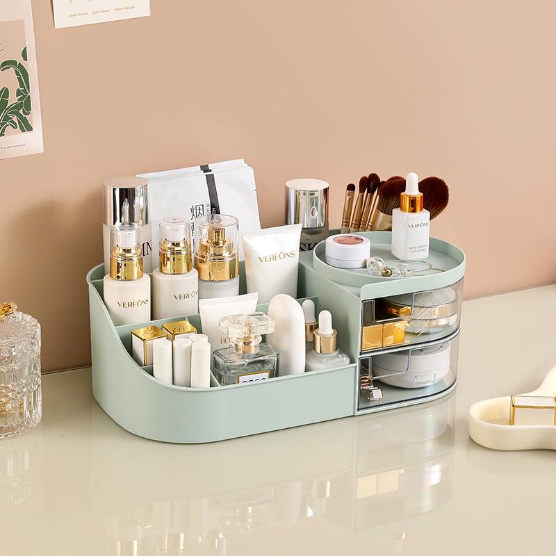 Desktop Storage Box for Stationery, Cosmetics, and Dormitory Use