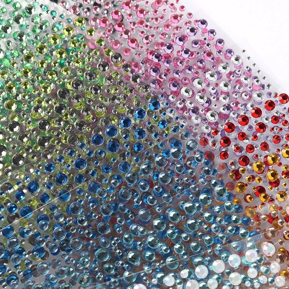 Face Decorations Rhinestone Stickers for Music Festival Halloween Party Mobile Crystal Sticker Children Toy DIY Diamond Stickers