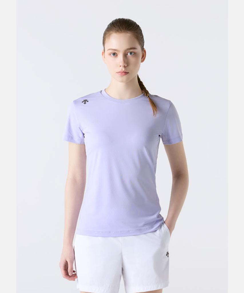 DESCENTE Running Color Block Short Sleeve T-Shirt Purple Sr123Rts22 (B Type)