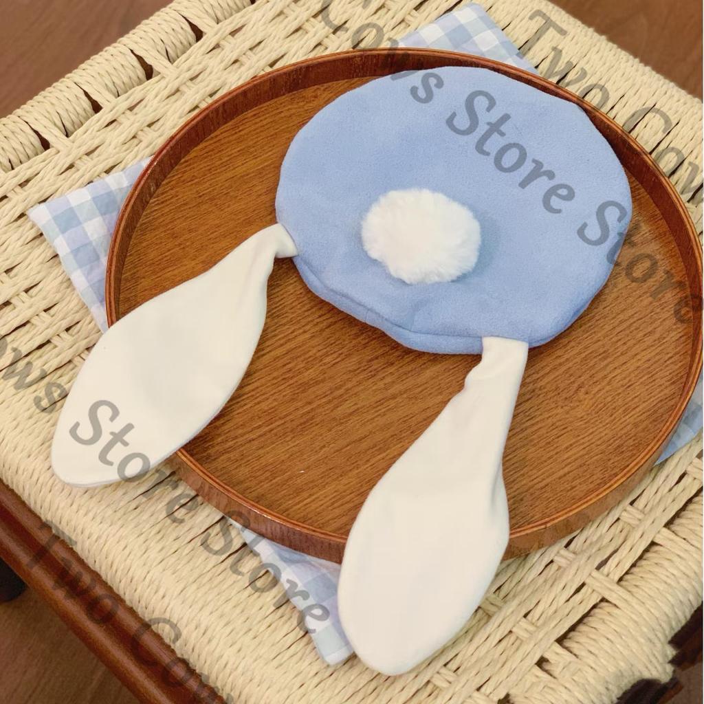 20cm Doll Outfit Set Pastel Blue White Vintage-Inspired Ensemble Beret Ruffled Top Pleated Shorts Booties Decorative Accessories