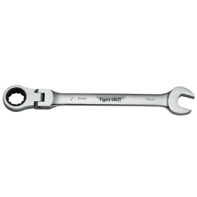 SATA Fully Polished Flex-Head Ratchet Wrench