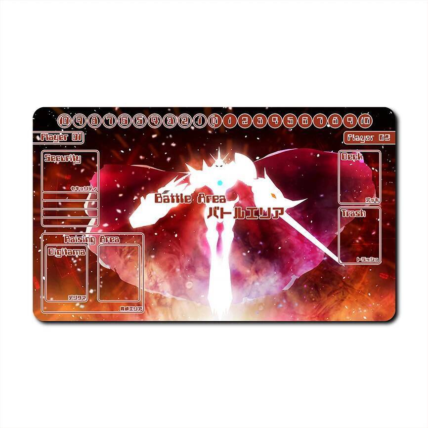 Digimon Adventure Card Pad Omegamon Zwart XAntibody AlterS Dtcg Diy Rubber Battle Mat Anime Action Toy Figures for Friend