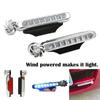 Car Light 2-1pcs Wind Powered Car LED DayTime Running Light Auxiliary Lighting Rotation Fan Lamp Automobile Day Time Headlight