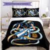 Set Biancheria da Letto Stampata Calcio Argentina 3 Pezzi Copriletto Traspirante Accogliente come Regalo per Inaugurazione Casa o Festa