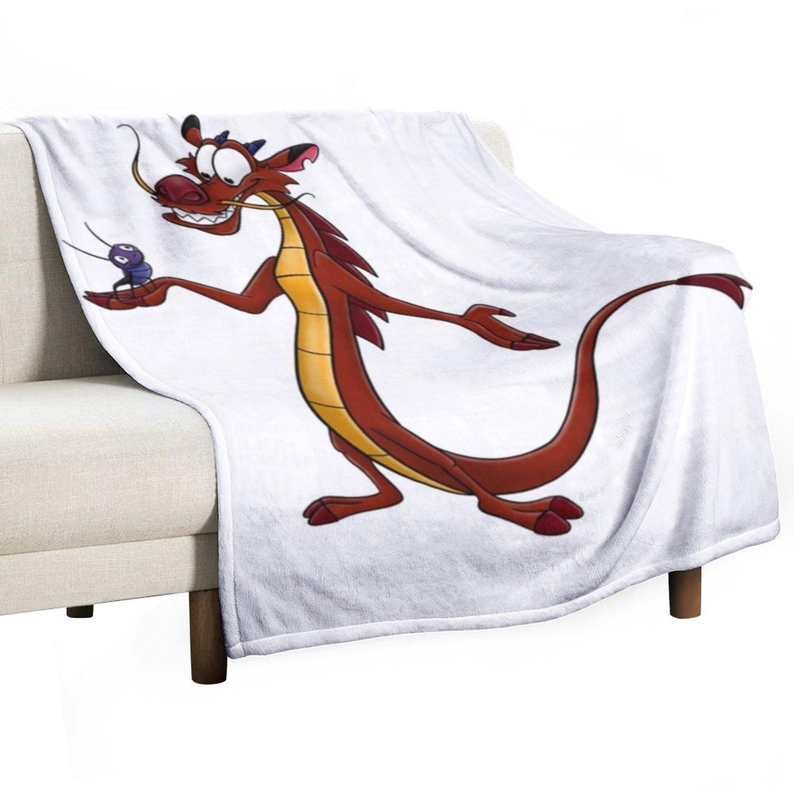 Mushu and Cricket Throw Blanket Weighted Polar Bed Fashionable Quilt Blankets 30x40in