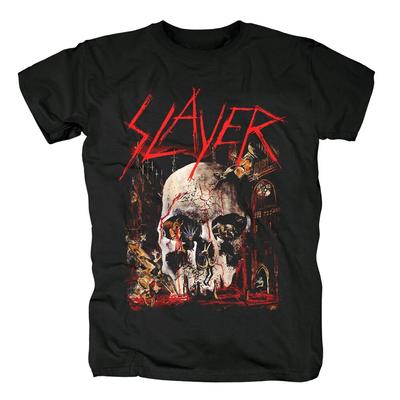 Vintage Slayer Show No Mercy T Shirt moda unisex koszulka z krótkim rękawem Harajuku Streetwear hiphopowa bawełniana koszulka Tee topy