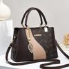 Contrasting colors, fashionable and large-capacity shoulder mother handbag, female crossbody flower trend, new 2025 bag