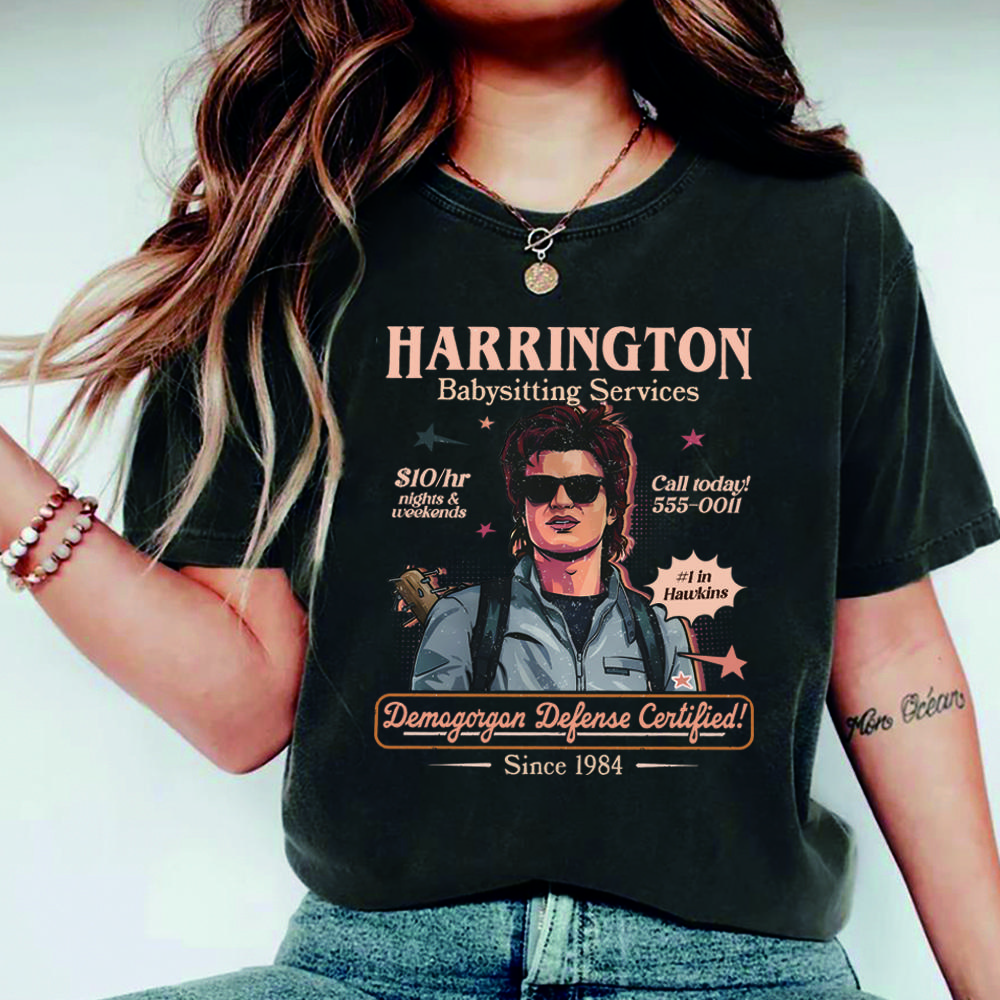 Babysitter Harrington Tshirt Mom of The Year Shirt Retro St5 Graphic Shirts Funny Movie Tshirt Unisex Short Sleeves Tops