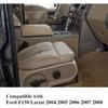 Front Left Driver Side Bottom Seat Cover Replacement Leather Beige Tan Compatible with Ford F150 Lariat XL XLT 2004 2005 2006 2007 2008