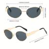 Unique Style Travel Party Thin Metal Frame Trendy Fashion Item Accessories Fashionable Gold-Framed Glasses