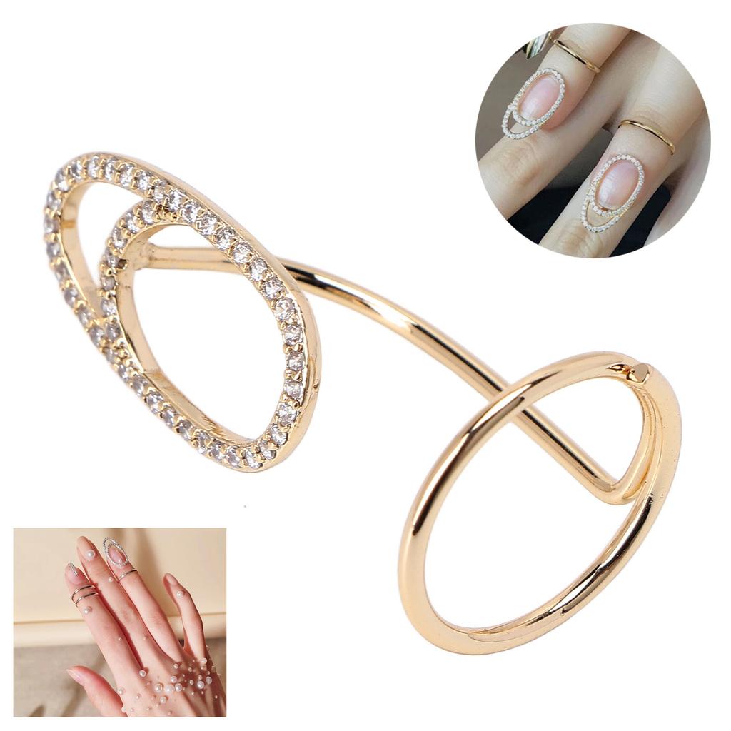 Fingernail s Women Rhinestones Exquisite Fashionable Finger Nail Cover Nail Art Decoration