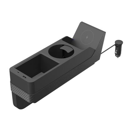 Kashimura You Can Add a Convenient Storage Pocket and Drink Holder Next To the Organizer with Wireless Charging Seat! NKW-40