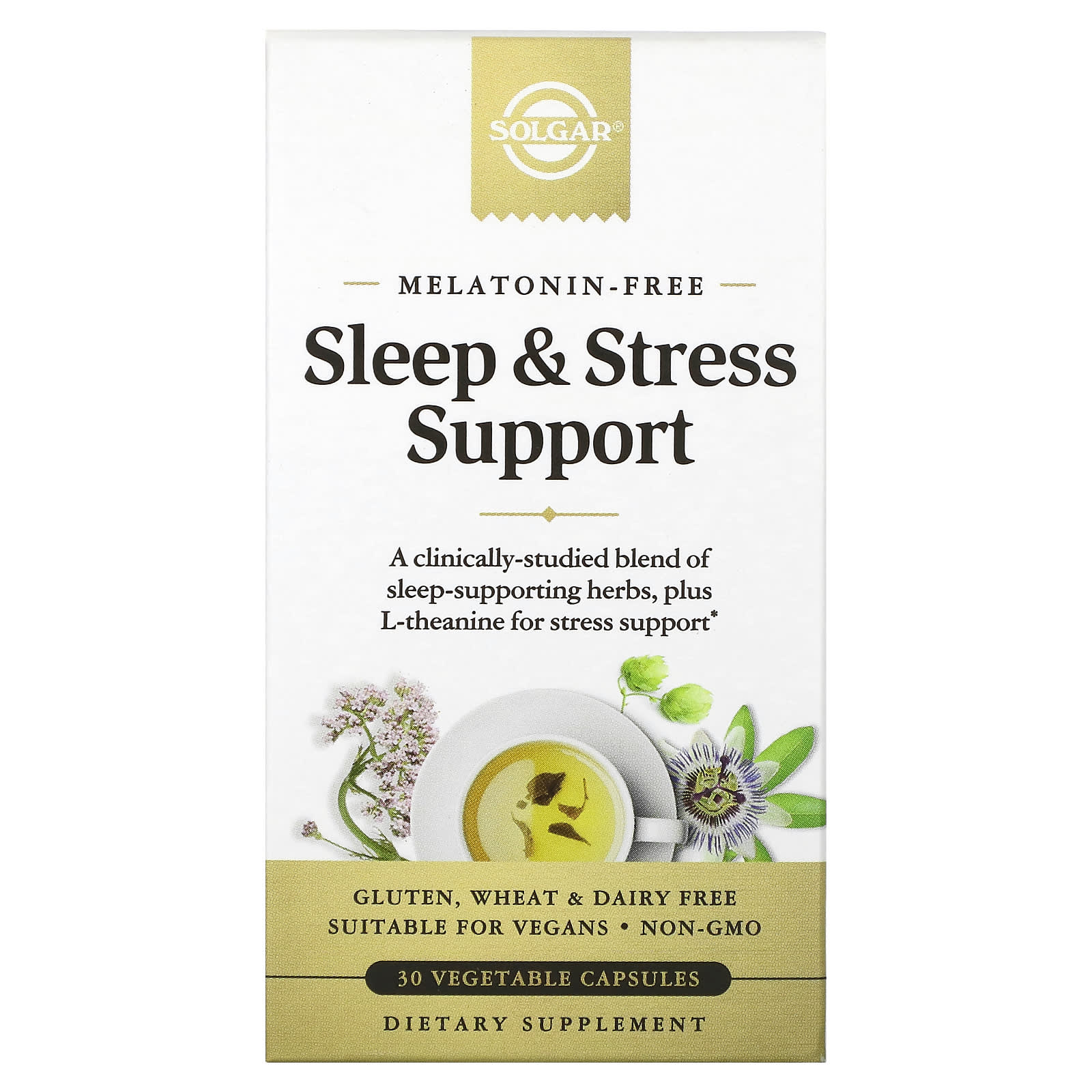 

Solgar, Sleep & Stress Support, 30 Veggie Capsules