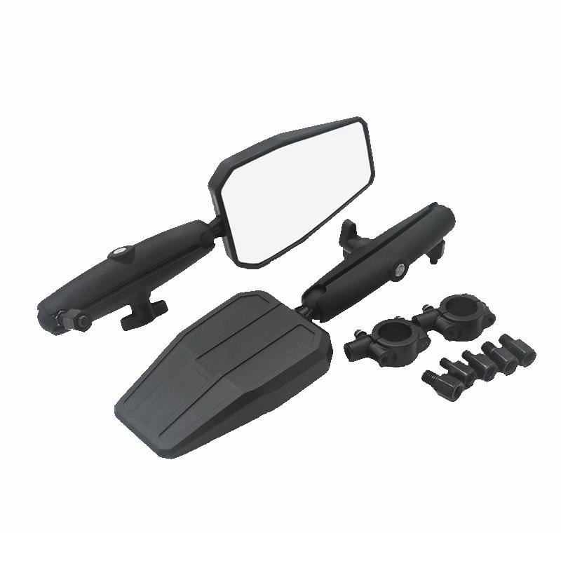 1Pair/Bag Adv Motorcycle Adjustable Handlebar Side Mirror Offroad Cool Foldable Rearview Mirror Black Motorbike Accessories Gift