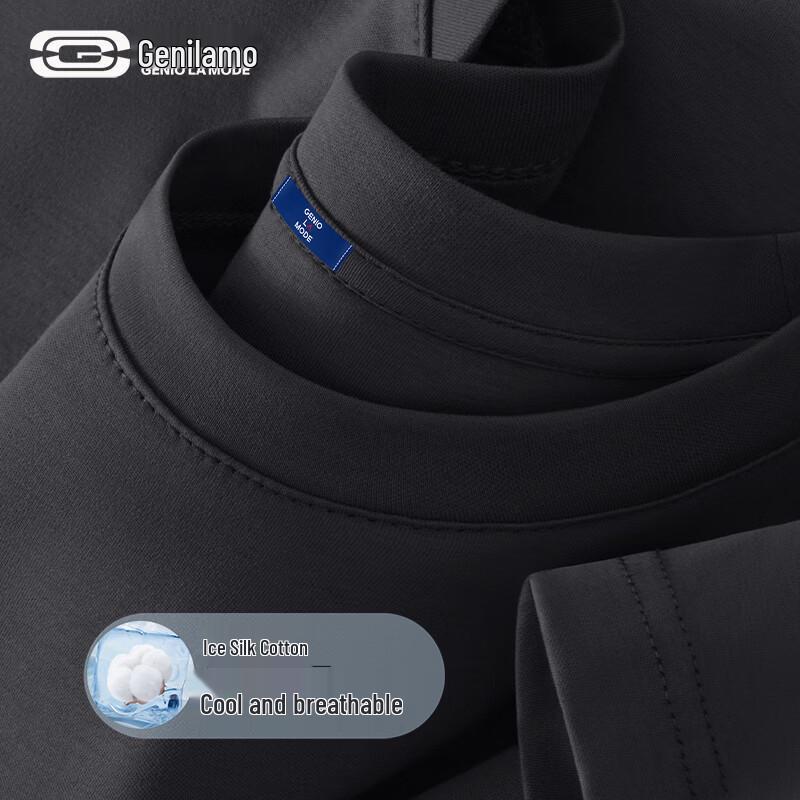 GENIOLAMODE Men s Ice Silk Cooling Short Sleeve T-Shirt 2XL