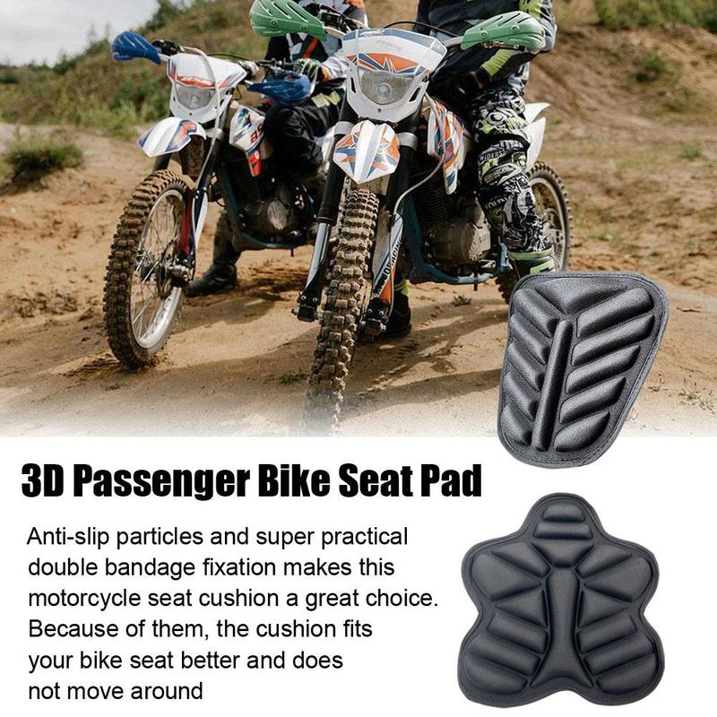 Universal Motorcycle Seat Cushion Non-inflatable 3D Seat Cover Pads Front Rear Cushion Water-Resistant Shock Absorbent